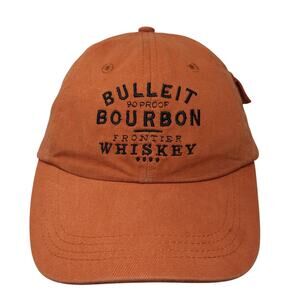 Bulleit 90 Proof Bourbon Frontier Whiskey Baseball Cap Orange One Size Vonpok